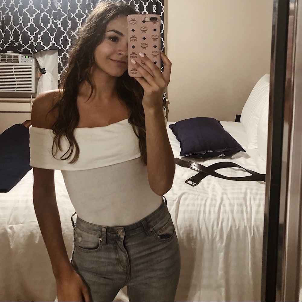 Off the shoulder bodysuit